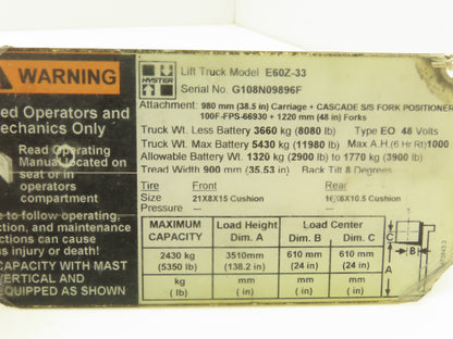 Danaher Motion 83Y26038A 003 Hyster Forklift Display Controller Module OPT10-C4