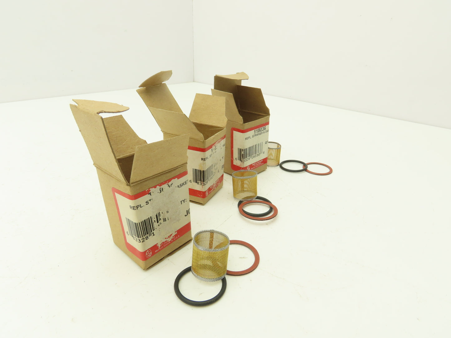 Bell & Gossett Strainer & Gasket Kit 118036 Strainer & Gasket Kit B-38  Lot of 3