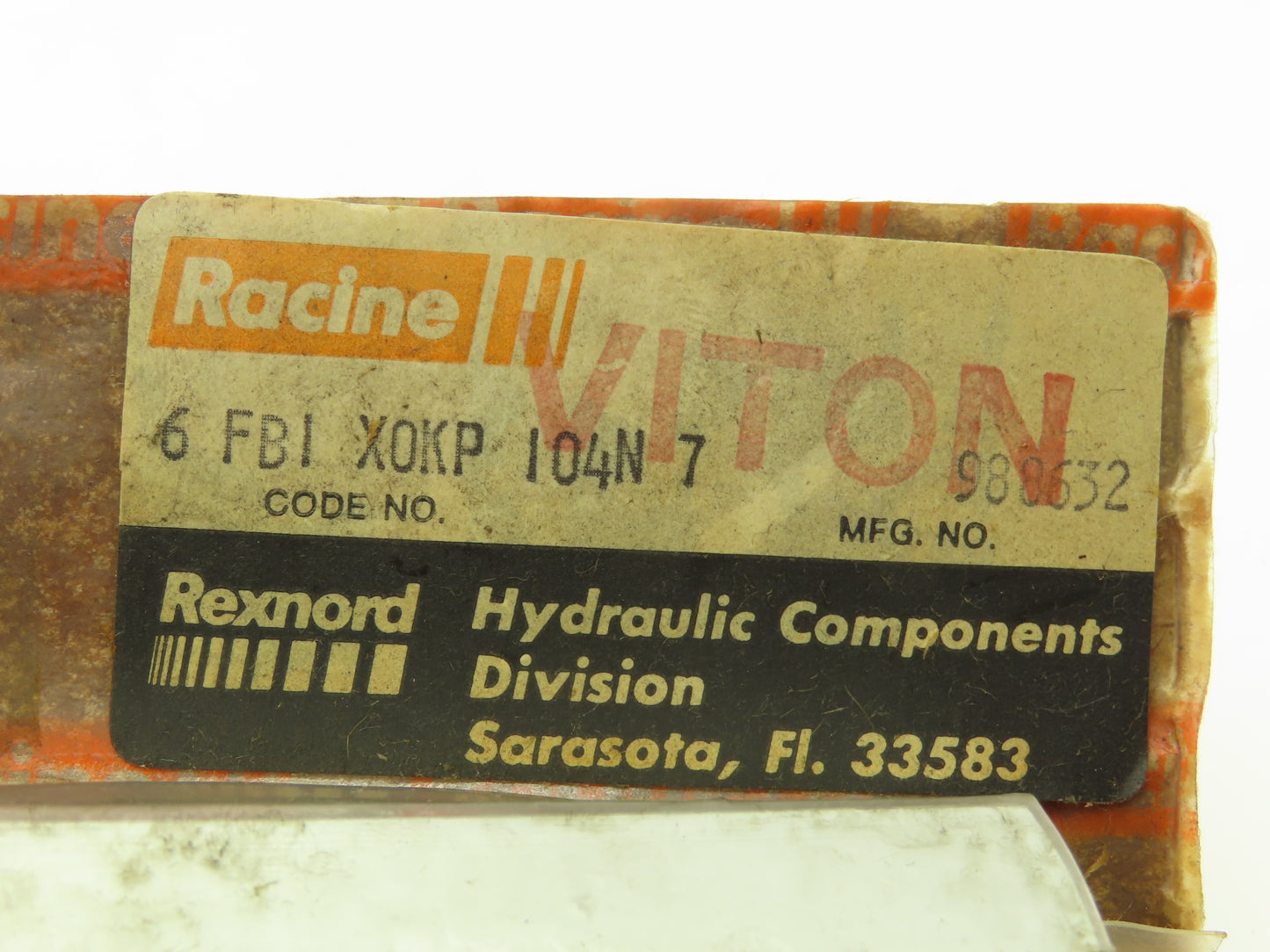 Rexnord Racine 6 FBI X0KP 104N 7 Flow Valve 1/2" NPT Check Valve 598863280
