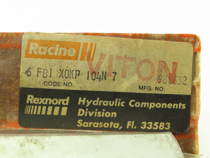 Rexnord Racine 6 FBI X0KP 104N 7 Flow Valve 1/2" NPT Check Valve 598863280