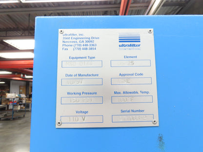 Ultrapac MSD 0144 Desiccant Air Dryer 85 CFM Heatless Regenerative 120V