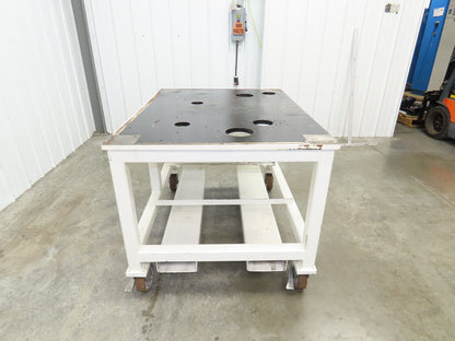 7/8" Steel Top Machine Base Welding Table Work Bench 51x38" Top 35" H