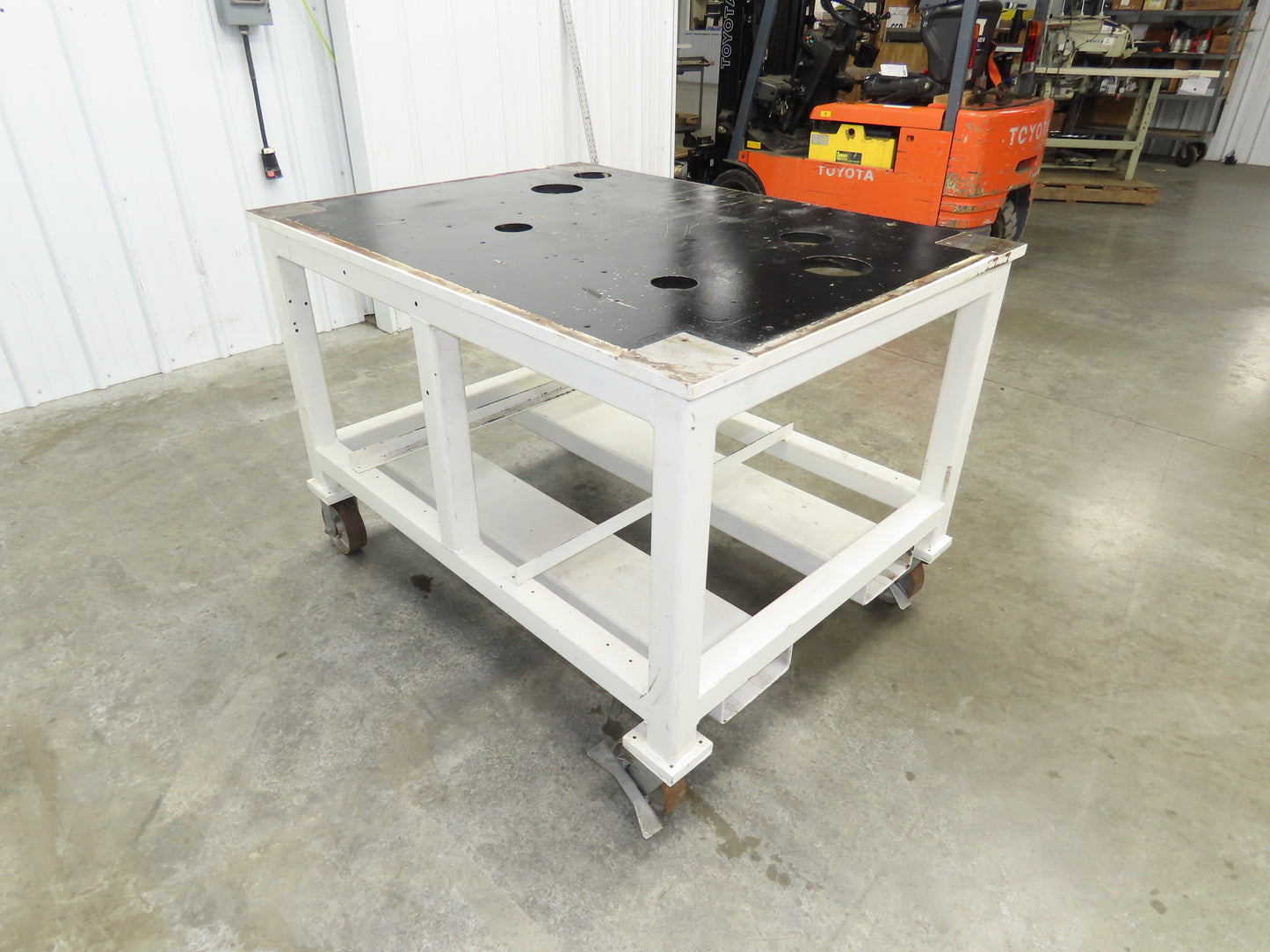 7/8" Steel Top Machine Base Welding Table Work Bench 51x38" Top 35" H
