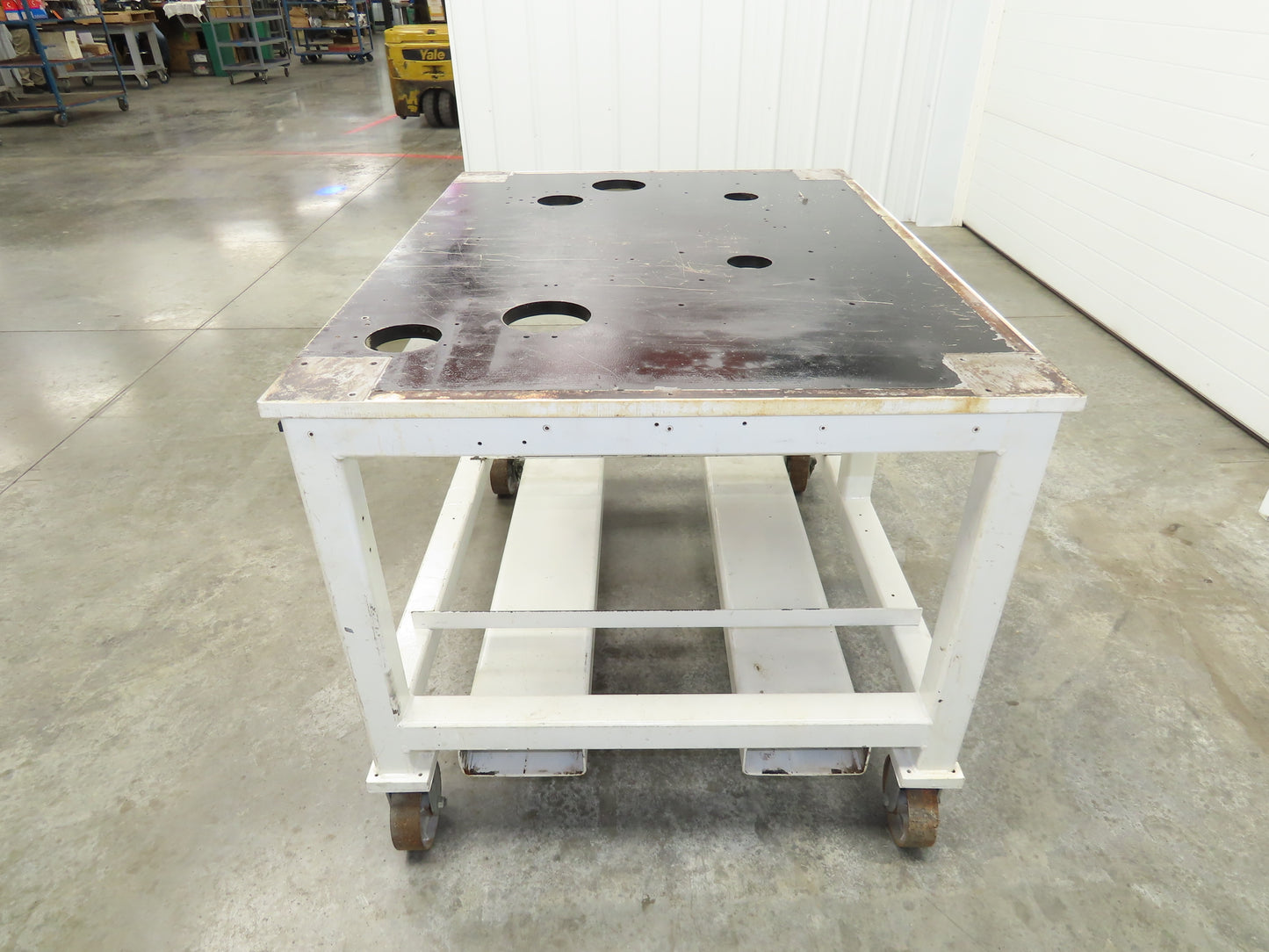 7/8" Steel Top Machine Base Welding Table Work Bench 51x38" Top 35" H