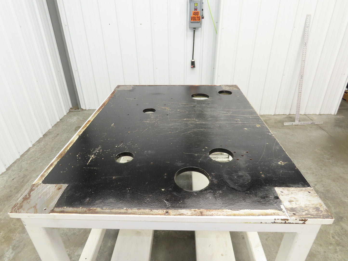 7/8" Steel Top Machine Base Welding Table Work Bench 51x38" Top 35" H