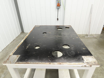 7/8" Steel Top Machine Base Welding Table Work Bench 51x38" Top 35" H
