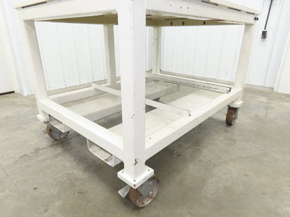 7/8" Steel Top Machine Base Welding Table Work Bench 51x38" Top 35" H