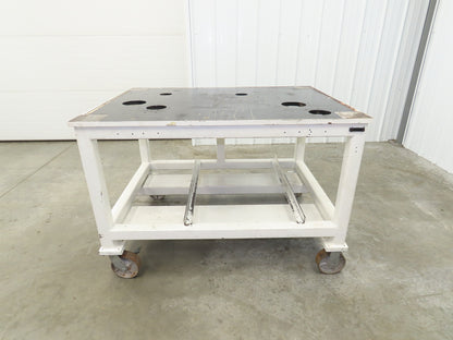 7/8" Steel Top Machine Base Welding Table Work Bench 51x38" Top 35" H