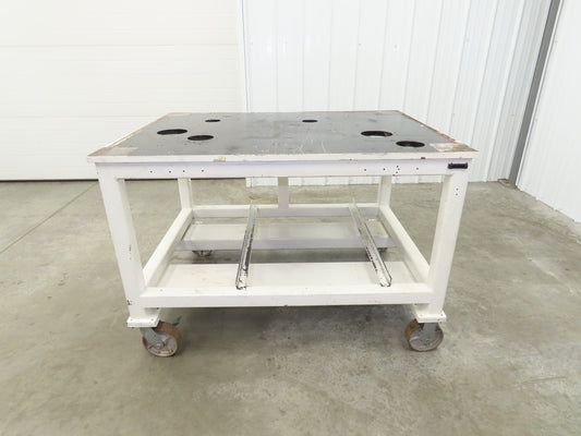 7/8" Steel Top Machine Base Welding Table Work Bench 51x38" Top 35" H