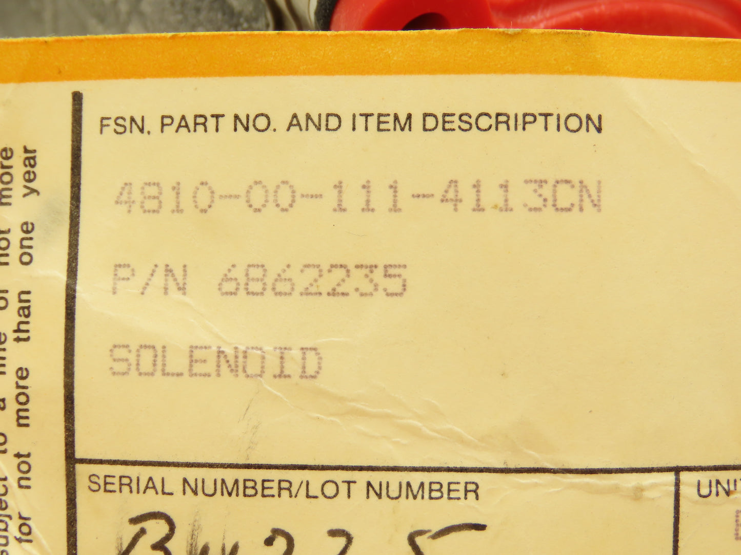 Lucas CSV400 Allison DC Solenoid Valve 6862235F