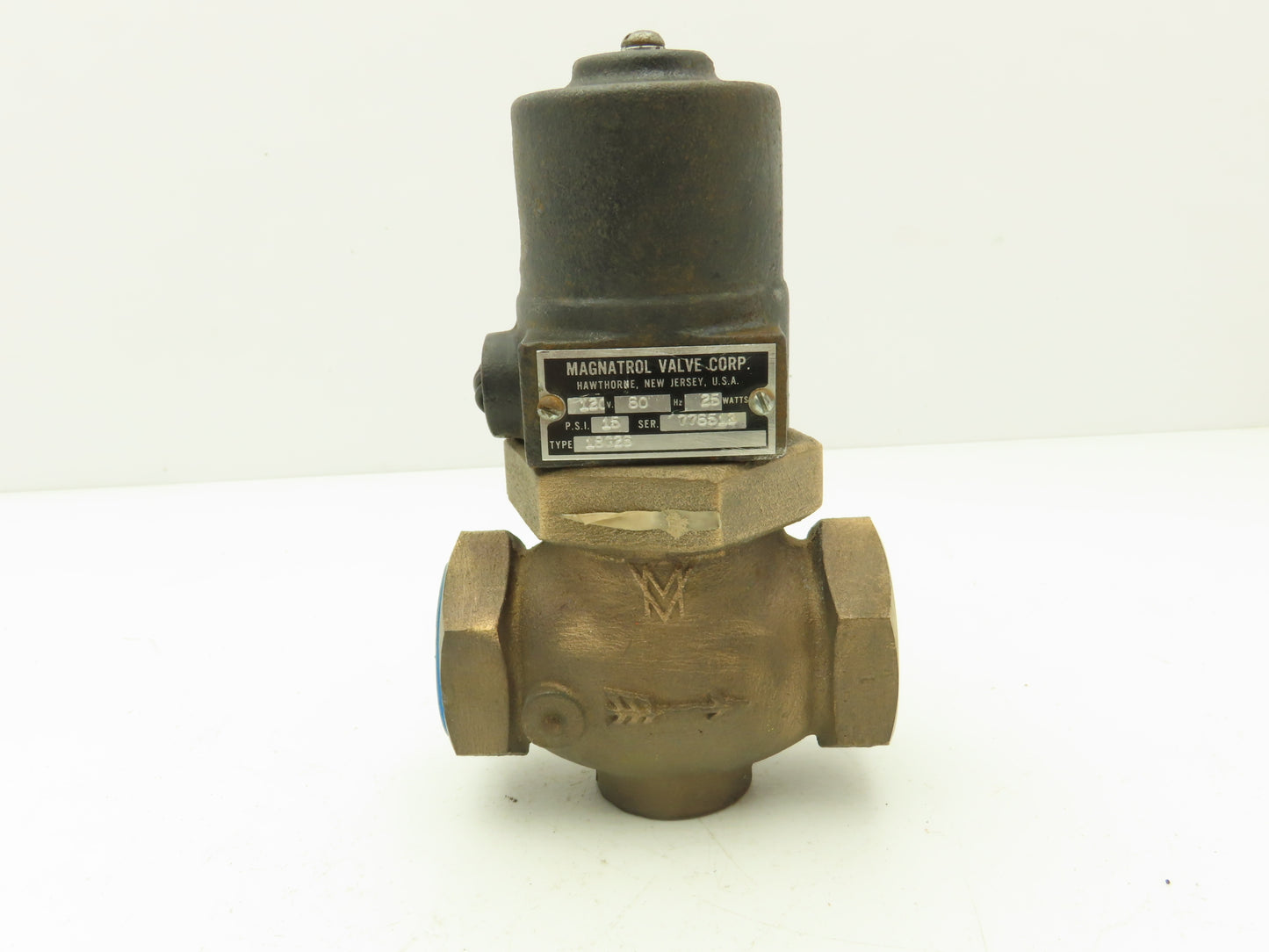 Magnatrol 18G26 Bronze Solenoid Valve 1-1/2"NPT 120V Full Port Normally Closed