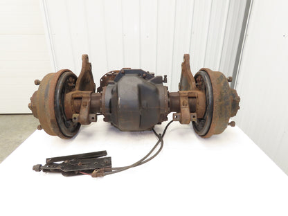 Hyster E60Z-33 Forklift Front Dual Wheel Drive Axle Assembly 6-Lug & Park Brake