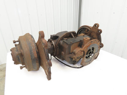 Hyster E60Z-33 Forklift Front Dual Wheel Drive Axle Assembly 6-Lug & Park Brake