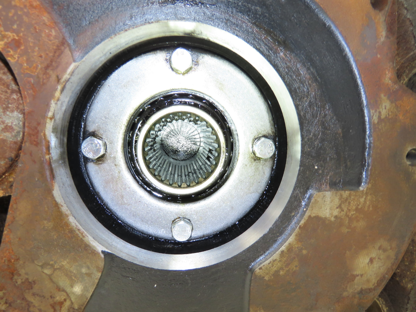 Hyster E60Z-33 Forklift Front Dual Wheel Drive Axle Assembly 6-Lug & Park Brake