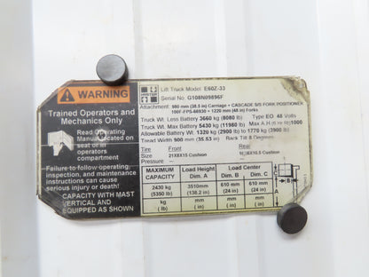 Hyster E60Z-33 Electric Forklift Rear Axle Dual Hydraulic Steering Assembly