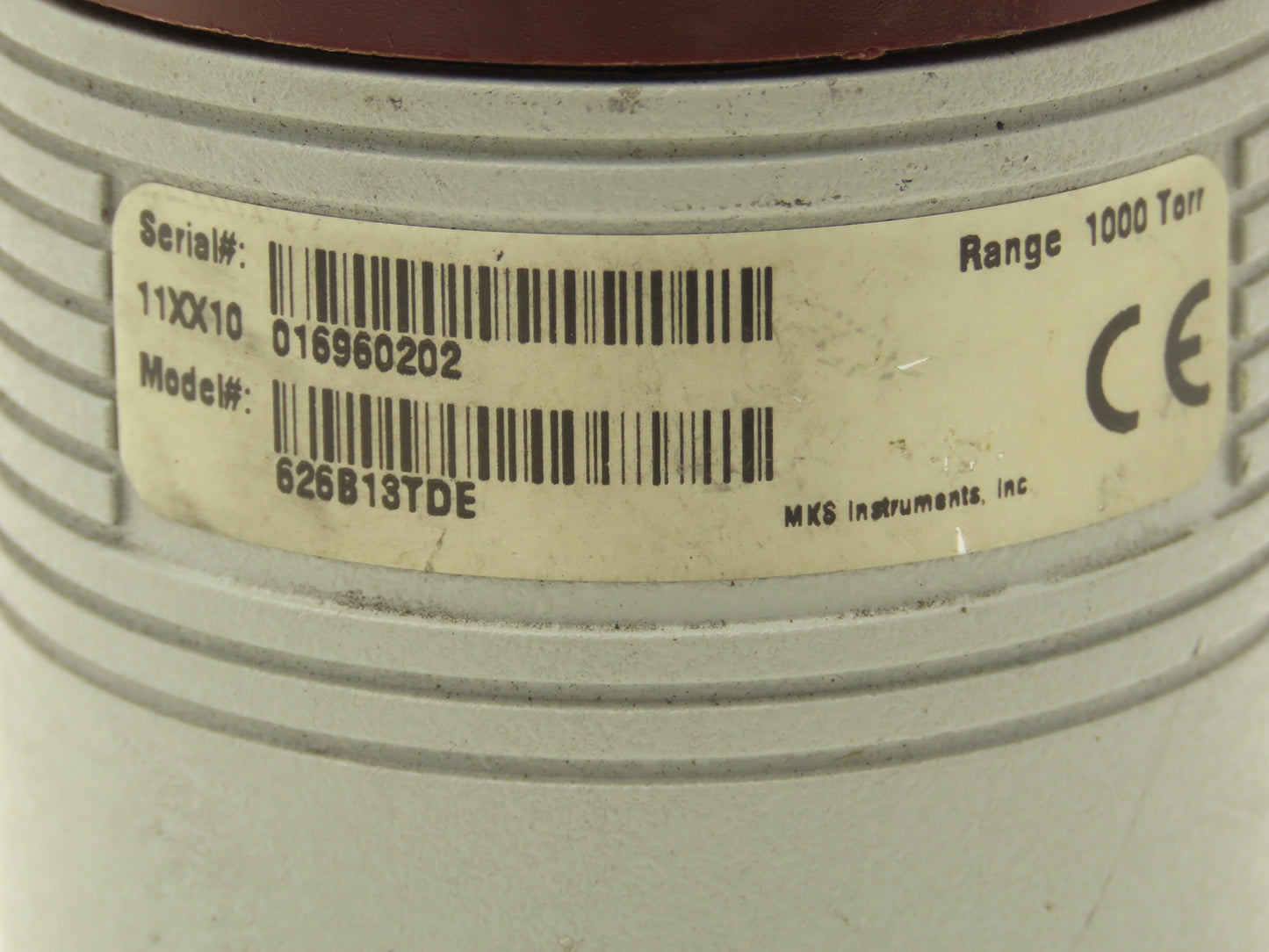 MKS 626B13TDE Baratron Capacitance Manometer Pressure Transducer 1000 Torr