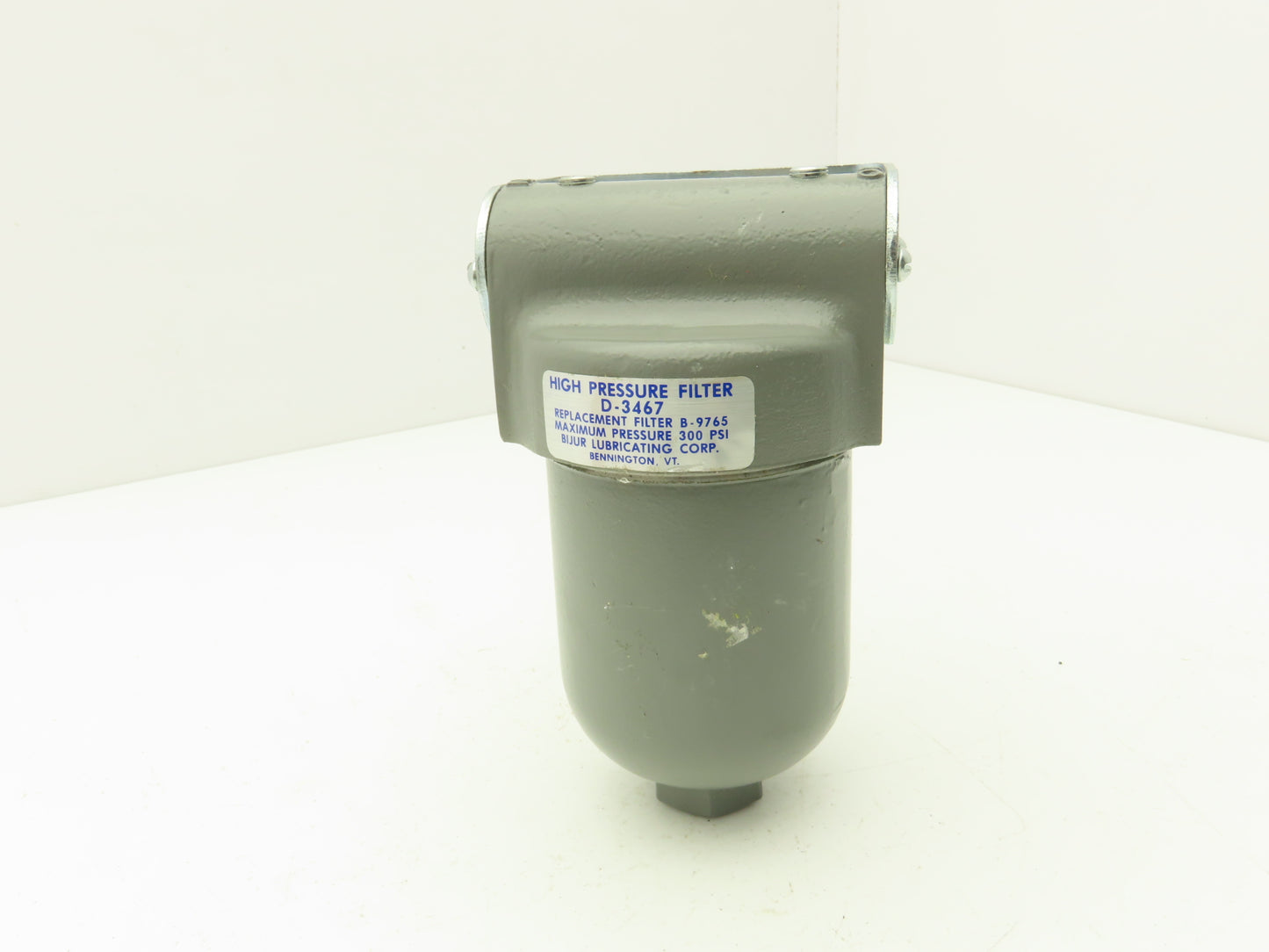 Bijur D-3467 High Pressure Pneumatic Air Filter 25 Micron 300psi 1/2"Inlet