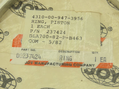 Joy 00237424 Piston Ring OEM 4-3/4" Gardner Denver Compressor  Lot of 6