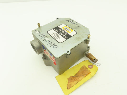 Hubbell 55-4E-2SP-WR-222 Rotary Cam Limit Switch 222:1 Gear Ratio 2NO 2NC 600V