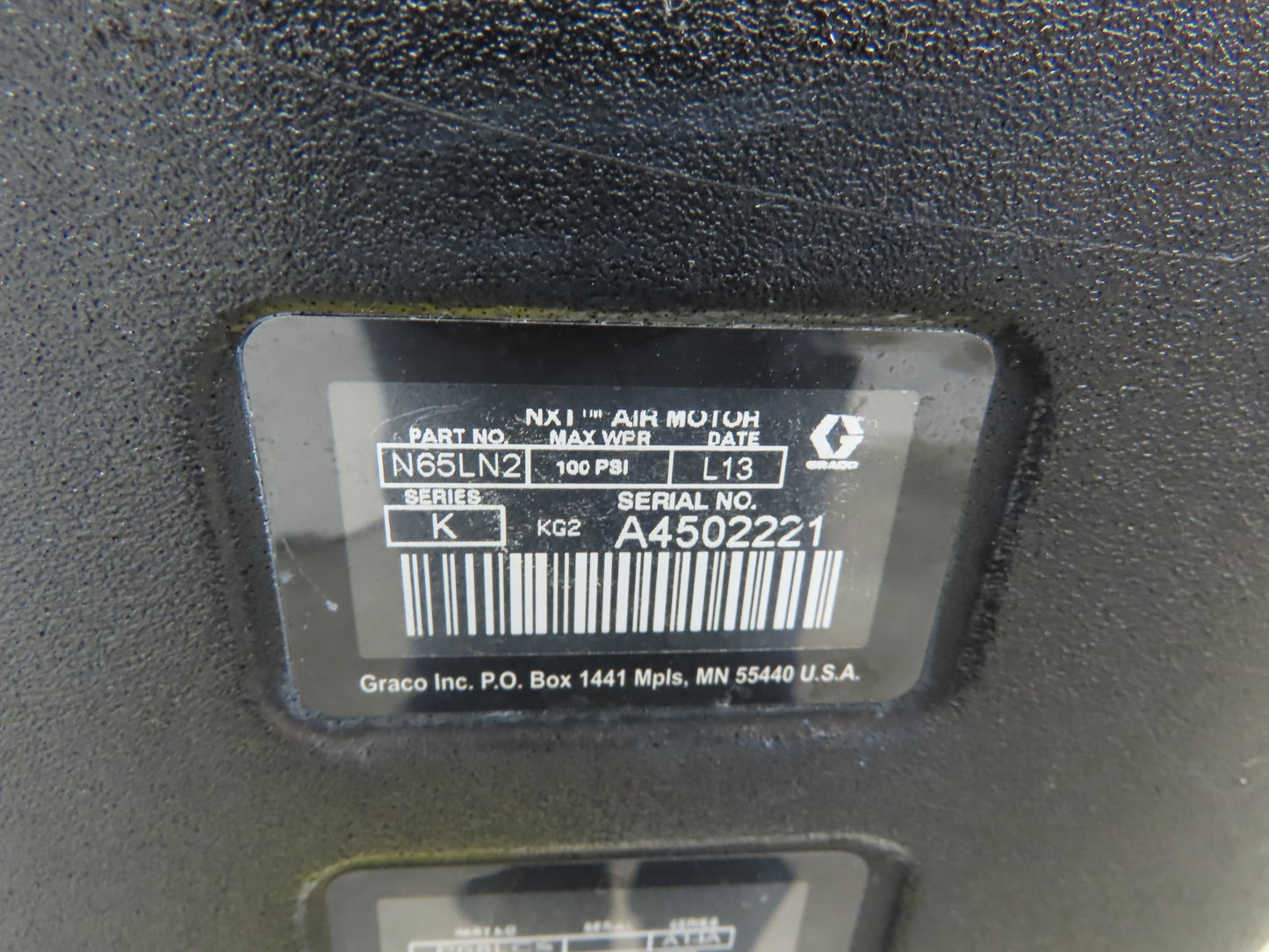 Graco CM2L7A Check Mate NXT C68 200cc Air Motor 68:1 Ratio Drum Unloader No Pump