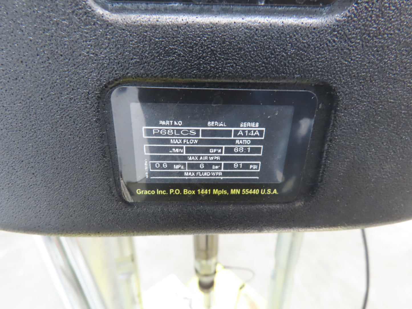 Graco CM2L7A Check Mate NXT C68 200cc Air Motor 68:1 Ratio Drum Unloader No Pump