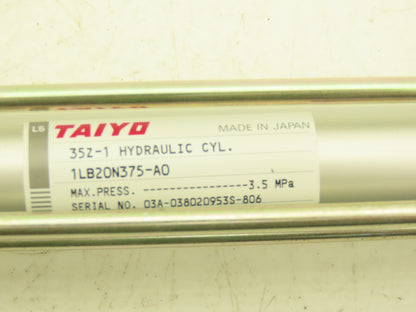 Taiyo 35Z-1 Hydraulic Cylinder 20mm Bore 375mm Stroke 500psi 1LB20N375-A0