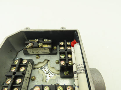 Hubbell 55-4E-4DP-WR-40 Rotary Cam Limit Switch 40:1 Gear Ratio 4NO 4NC 600V RH