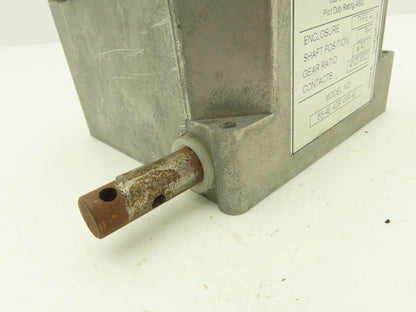 Hubbell 55-4E-4DP-WR-40 Rotary Cam Limit Switch 40:1 Gear Ratio 4NO 4NC 600V RH