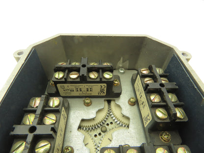 Hubbell 55-4E-4DP-WR-40 Rotary Cam Limit Switch 40:1 Gear Ratio 4NO 4NC 600V RH