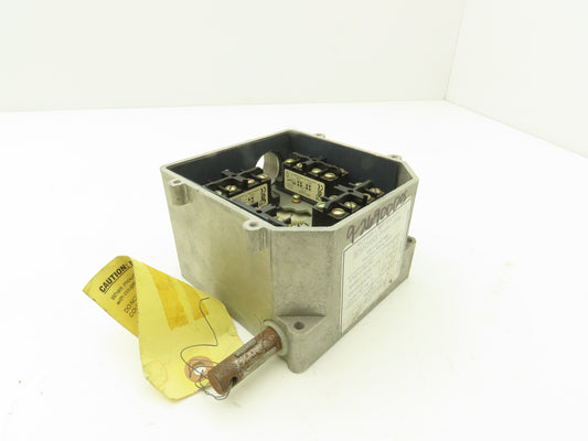 Hubbell 55-4E-4DP-WR-40 Rotary Cam Limit Switch 40:1 Gear Ratio 4NO 4NC 600V RH