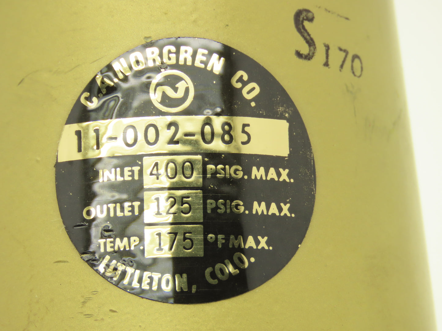 Norgren 11-002-085 Pneumatic Air Pressure Regulator 3/4"NPT 400/125psi