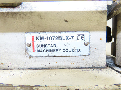 KM-1072BLX-7 Fortuna Industrial Sewing Embroidery Servo Machine 230VAC 1Ph *Read