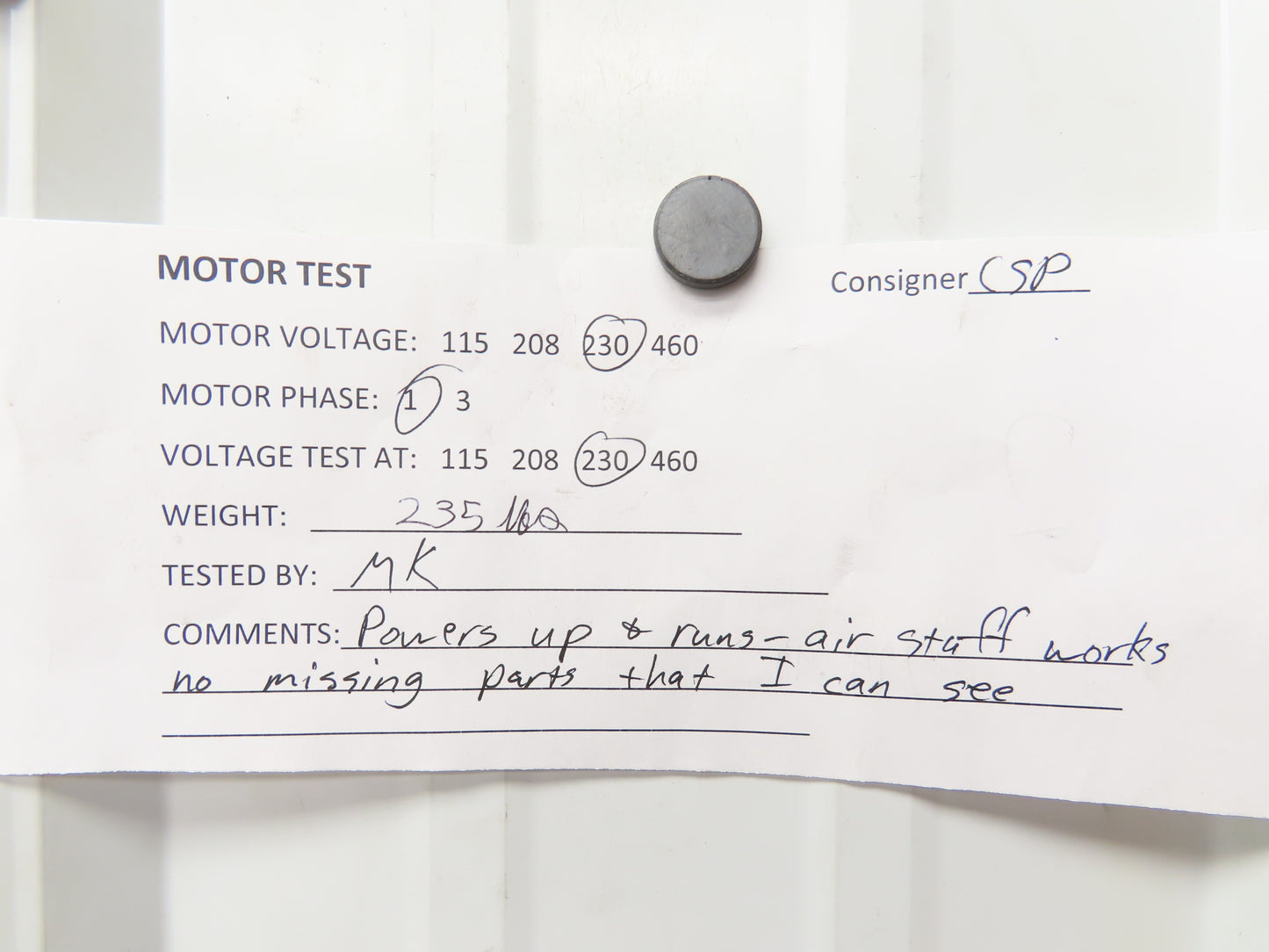 KM-1072BLX-7 Fortuna Industrial Sewing Embroidery Servo Machine 230VAC 1Ph *Read