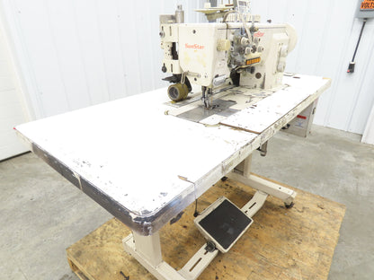 KM-1072BLX-7 Fortuna Industrial Sewing Embroidery Servo Machine 230VAC 1Ph *Read