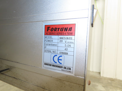 KM-1072BLX-7 Fortuna Industrial Sewing Embroidery Servo Machine 230VAC 1Ph *Read