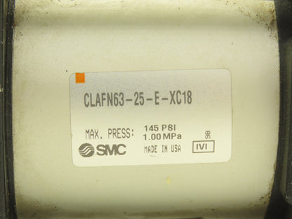 SMC CLAFN63-25-E-XC18 Pneumatic Air Cylinder 63mm Bore 20mm Stroke Locking Rod