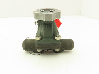 Rockwell Hanna 1/2" Diaphragm Pinch Valve Buttweld Fig CWP 5