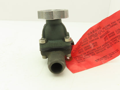 Rockwell Hanna 1/2" Diaphragm Pinch Valve Buttweld Fig CWP 5