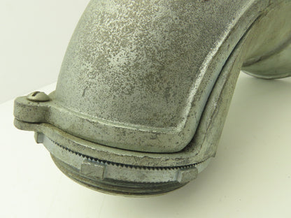 NA Metallic Flex Squeeze Connector 4" 90° Elbow Zinc Die Cast