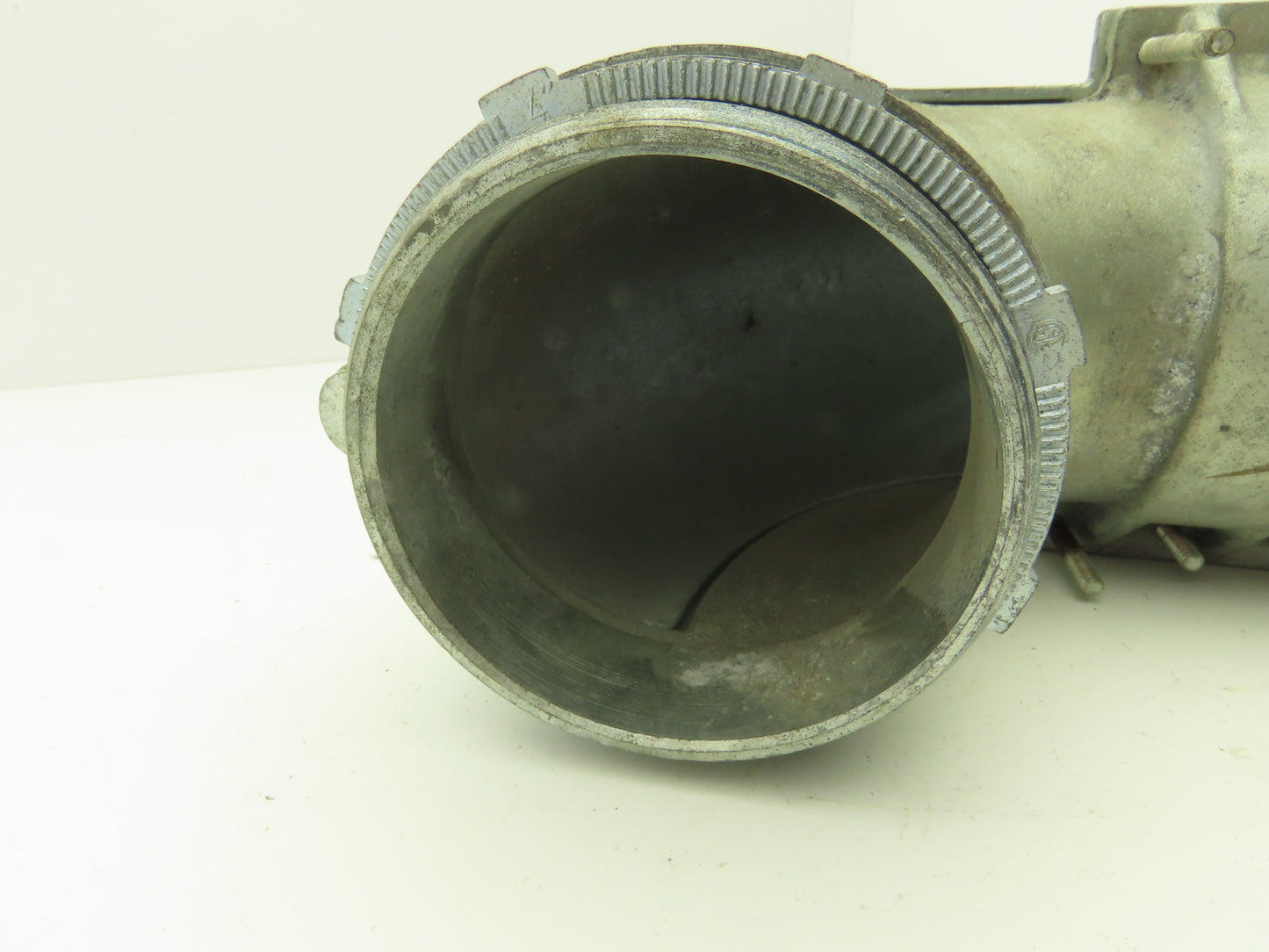 NA Metallic Flex Squeeze Connector 4" 90° Elbow Zinc Die Cast