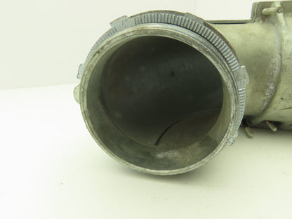 NA Metallic Flex Squeeze Connector 4" 90° Elbow Zinc Die Cast