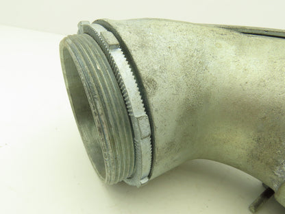 NA Metallic Flex Squeeze Connector 4" 90° Elbow Zinc Die Cast