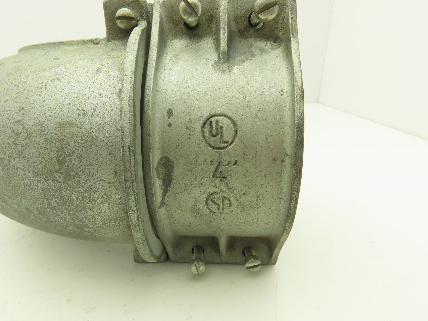 NA Metallic Flex Squeeze Connector 4" 90° Elbow Zinc Die Cast