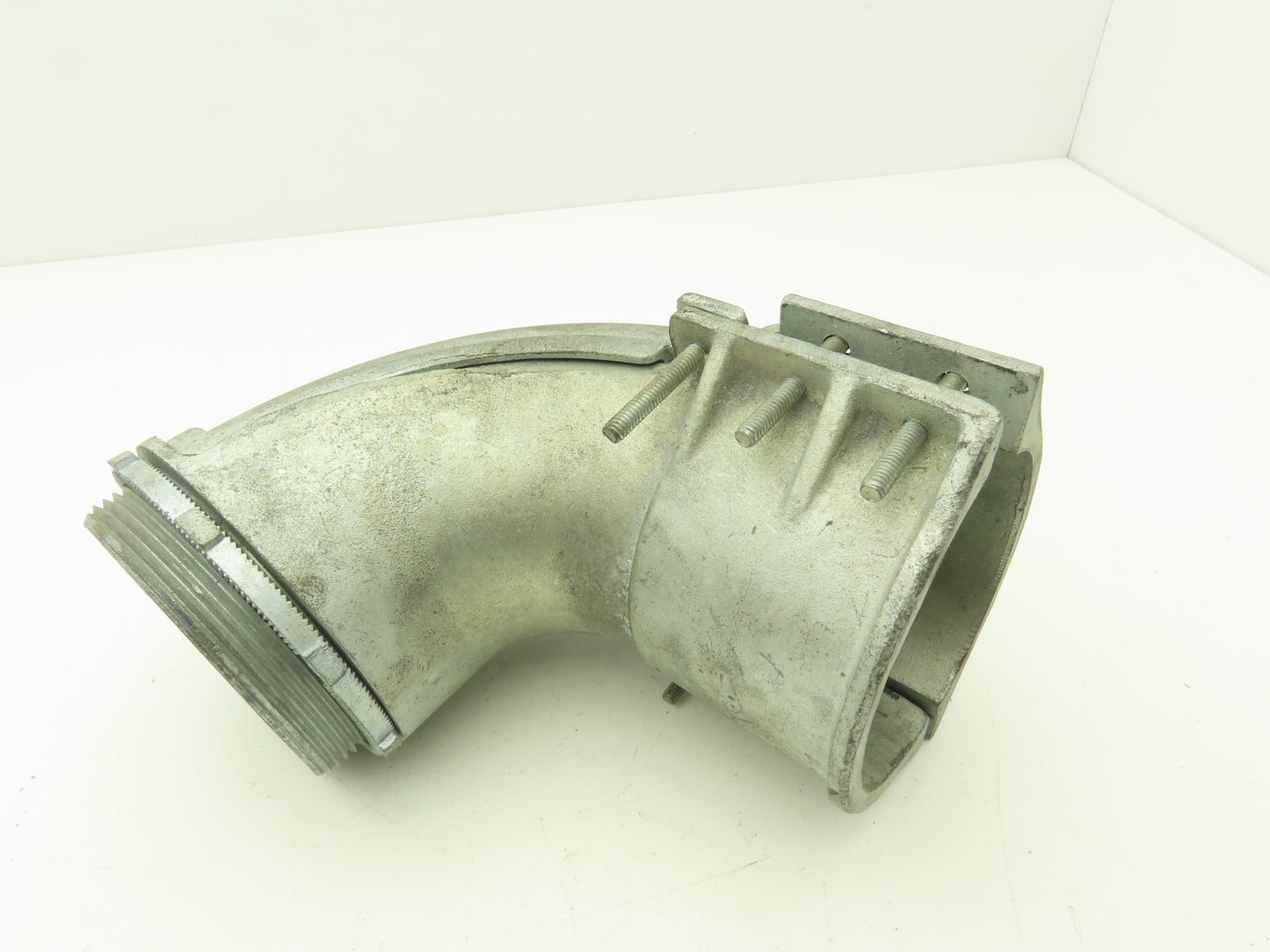 NA Metallic Flex Squeeze Connector 4" 90° Elbow Zinc Die Cast