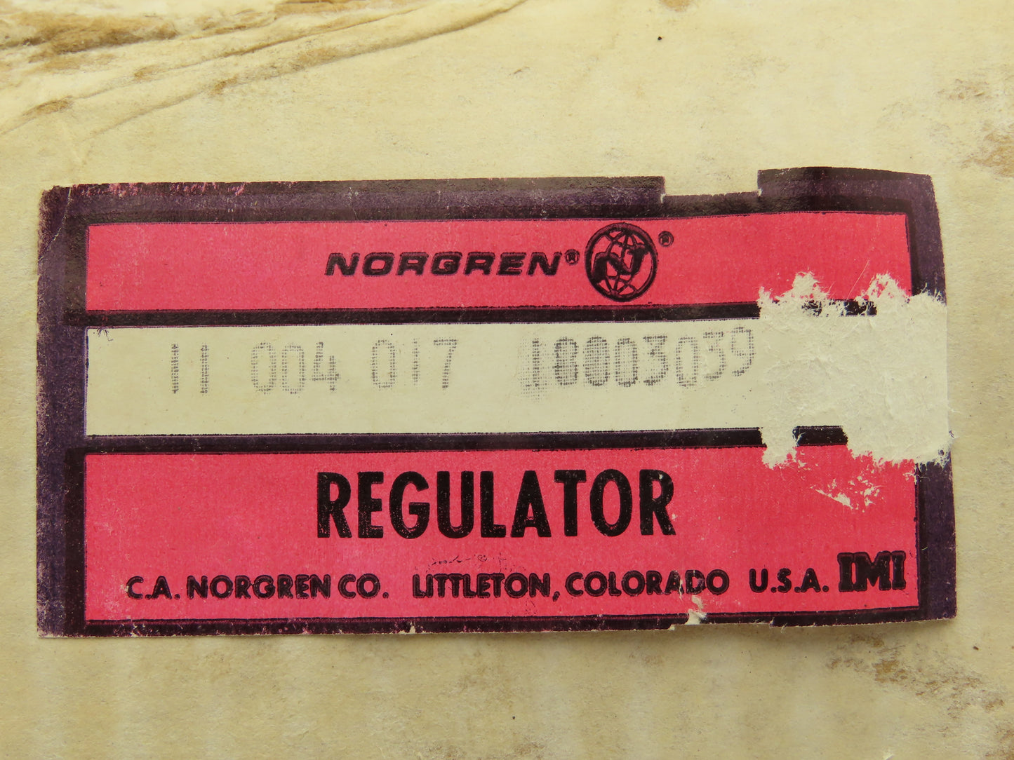 Norgren 11-004-017 Pneumatic Air Pressure Regulator 1/4"NPT 400/60psi