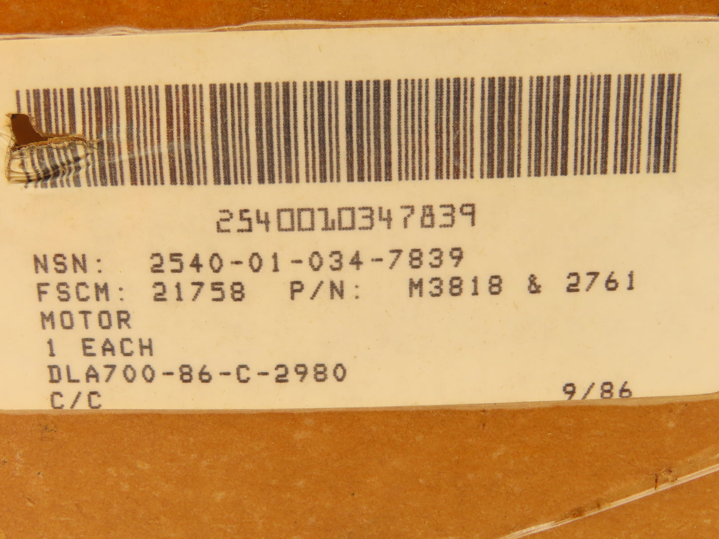 Everco M3818 2761 Squirrel Cage Blower Motor 1" Outlet 5" Fan 4094 016