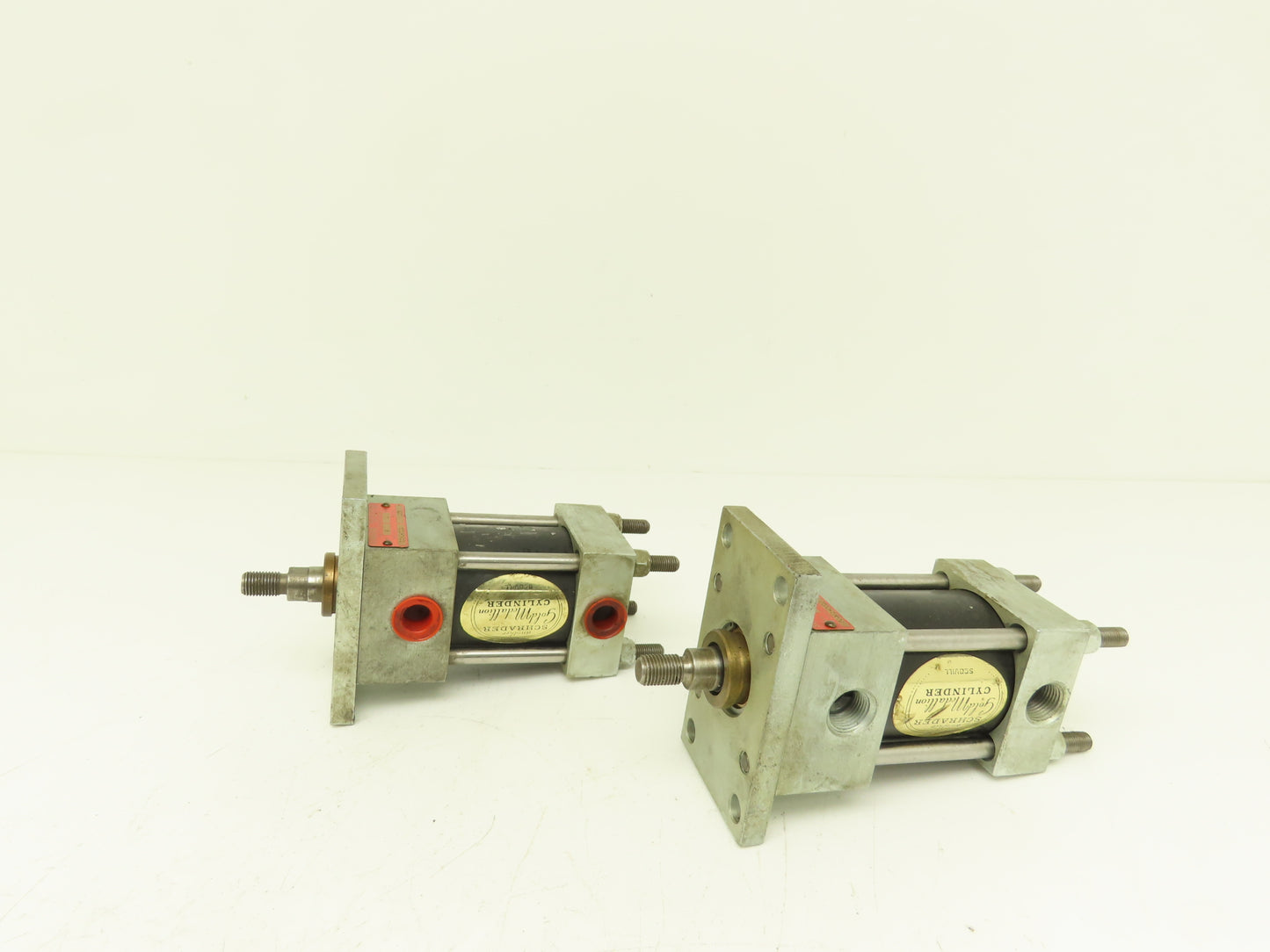 Schrader 30041-0010 Pneumatic Air Cylinder 2" Bore 1" Stroke 250 PSI Lot of 2