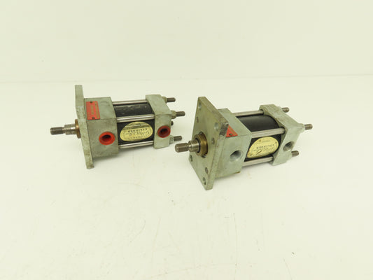 Schrader 30041-0010 Pneumatic Air Cylinder 2" Bore 1" Stroke 250 PSI Lot of 2