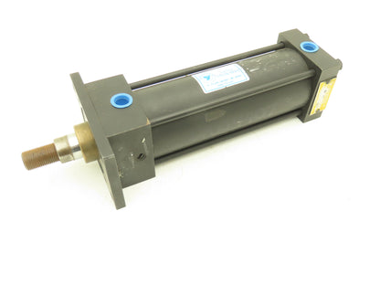 Yates Pneumatic Air Cylinder 2.5" Bore 6" Stroke 1" Rod Head Rectangular Flange