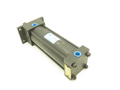 Yates Pneumatic Air Cylinder 2.5" Bore 6" Stroke 1" Rod Head Rectangular Flange